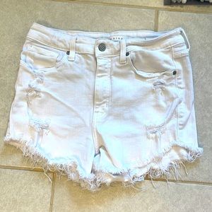 Eunina medium white cut off shortie shorts